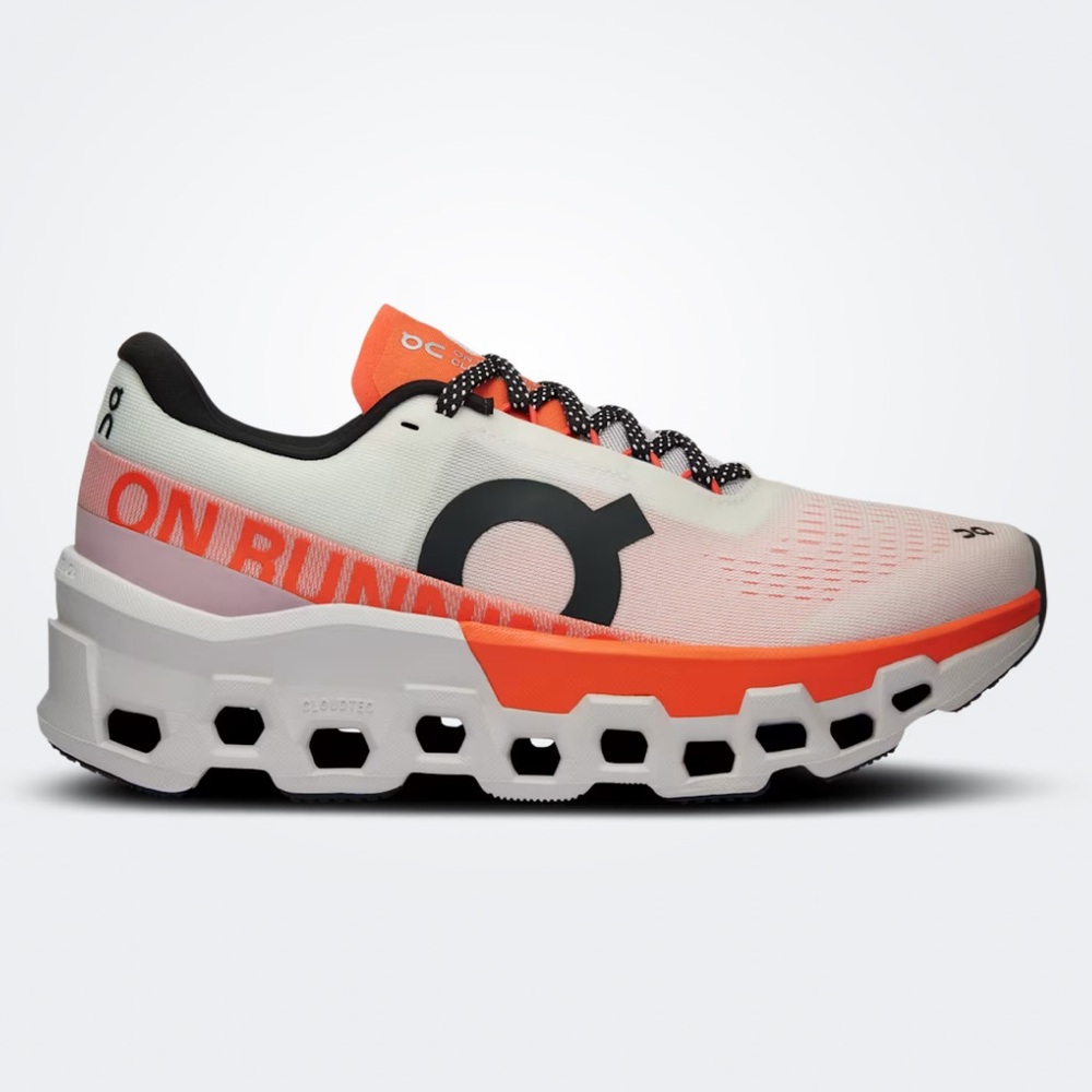 ON CLOUD WOMEN'S CLOUDMONSTER ATHLETIC RUNNING SHOES IVORY PEARL NIB